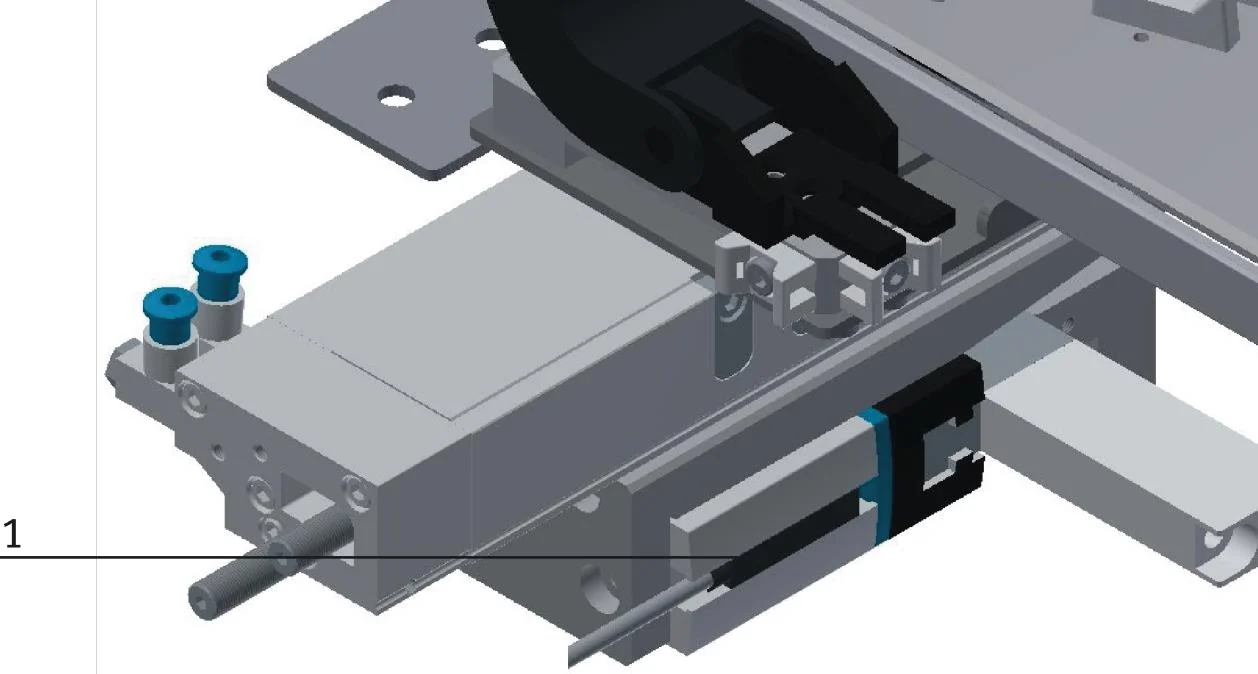 Pneumatic gripper and its closed-state sensor